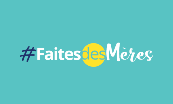 logo bleu et jaune #FaitesdesMères