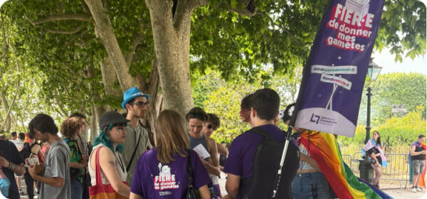 Fier·e de donner ses gamètes : l’Agence de la biomédecine mobilisée lors des Marches des Fiertés 2025